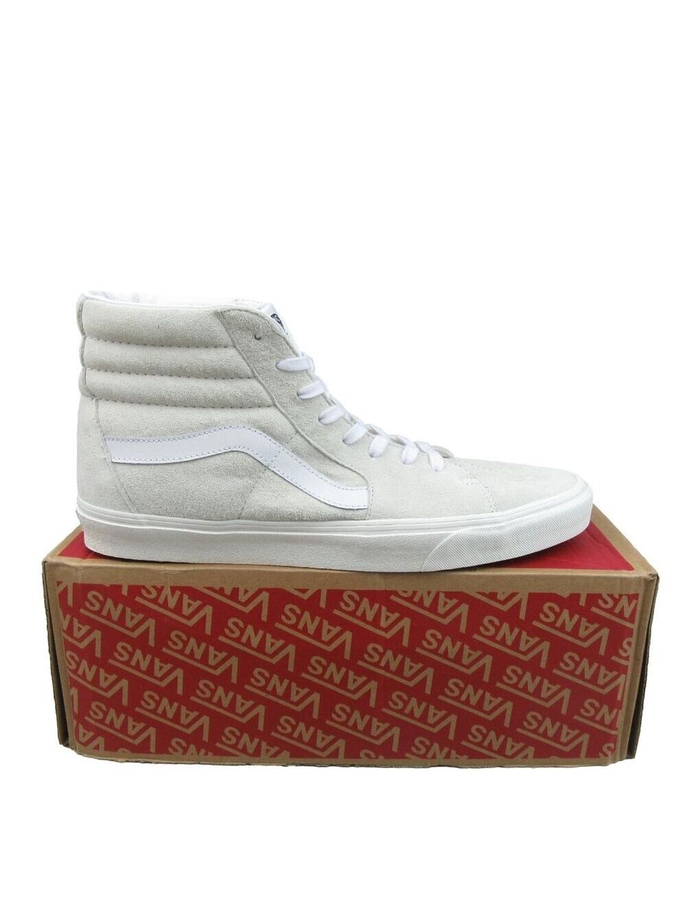 Vans Sk8-Hi Suede Sneakers Mens Size 13 Blanc De Blanc NEW